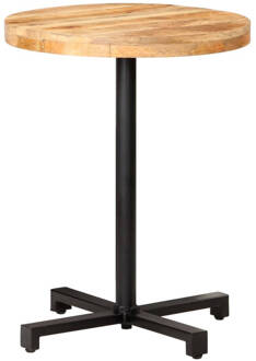 vidaXL Bistrotafel rond Ø60x75 cm ruw mangohout  VDXL_320265