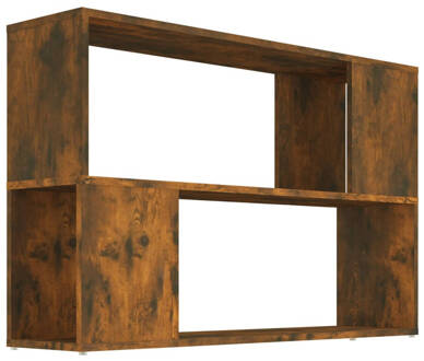 vidaXL Boekenkast 100x24x63 cm bewerkt hout gerookt eikenkleurig Bruin