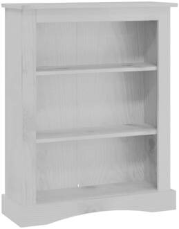 vidaXL Boekenkast 3 planken 81x29x100 cm grenenhout Corona-stijl grijs