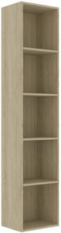 vidaXL Boekenkast 40x30x189 cm spaanplaat sonoma eikenkleurig Bruin