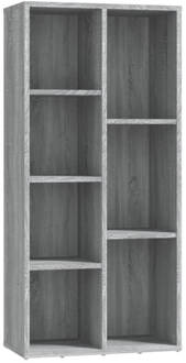 vidaXL Boekenkast 50x25x106 cm grijs sonoma eikenkleurig