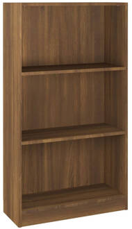 vidaXL Boekenkast 60x24x109 cm bewerkt hout bruineikenkleurig