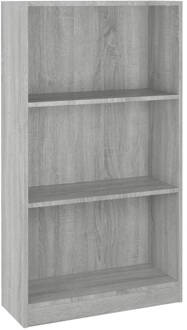 vidaXL Boekenkast 60x24x109 cm bewerkt hout grijs sonoma eikenkleurig