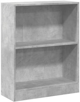 vidaXL Boekenkast 60x24x74,5 cm bewerkt hout betongrijs