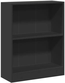 vidaXL Boekenkast 60x24x74,5 cm bewerkt hout zwart