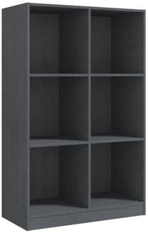 vidaXL Boekenkast 70x33x110 cm massief grenenhout grijs