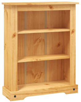 vidaXL Boekenkast grenenhout met 3 planken Corona-stijl 81x29x100 cm Bruin