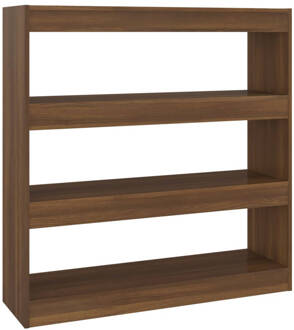 vidaXL Boekenkast/kamerscherm 100x30x103 cm bruineikenkleurig