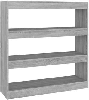 vidaXL Boekenkast/kamerscherm 100x30x103 cm grijs sonoma eikenkleurig