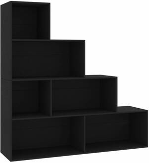 vidaXL Boekenkast/kamerscherm 155x24x160 cm spaanplaat zwart  VDXL_800658