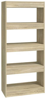 vidaXL Boekenkast/kamerscherm 60x30x135 cm bewerkt hout sonoma eiken Bruin