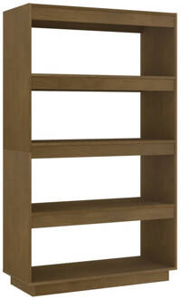 vidaXL Boekenkast/kamerscherm 80x35x135 cm grenenhout honingbruin