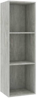 vidaXL Boekenkast/tv-meubel 36x30x114 cm bewerkt hout betongrijs