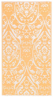 vidaXL Buitenkleed 160x230 cm PP oranje en wit