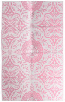 vidaXL Buitenkleed 160x230 cm PP roze