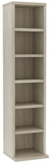 vidaXL Cd-kast 21x20x88 cm bewerkt hout sonoma eikenkleurig Bruin