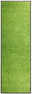 vidaXL Deurmat wasbaar 60x180 cm groen