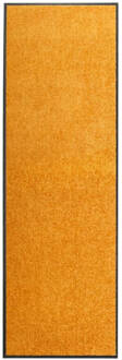 vidaXL Deurmat wasbaar 60x180 cm oranje