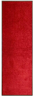 vidaXL Deurmat wasbaar 60x180 cm rood