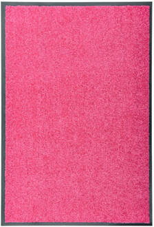 vidaXL Deurmat wasbaar 60x90 cm roze