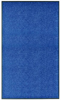 vidaXL Deurmat wasbaar 90x150 cm blauw