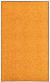 vidaXL Deurmat wasbaar 90x150 cm oranje