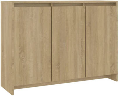 vidaXL Dressoir 102x33x75 cm spaanplaat sonoma eikenkleurig Beige