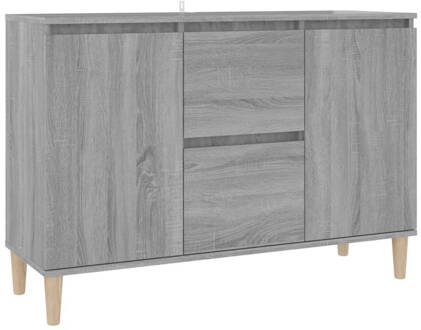 vidaXL Dressoir 103,5x35x70 cm bewerkt hout grijs sonoma eikenkleurig