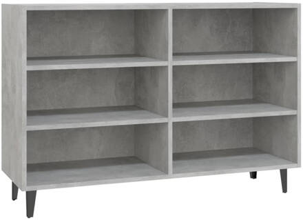 vidaXL Dressoir 103,5x35x70 cm spaanplaat betongrijs