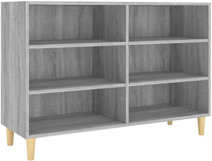 vidaXL Dressoir 103,5x35x70 cm spaanplaat grijs sonoma eikenkleurig