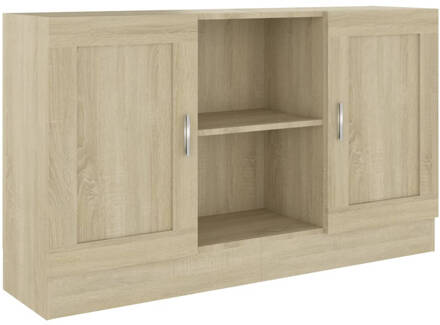 vidaXL Dressoir 120x30,5x70 cm spaanplaat sonoma eikenkleurig Bruin