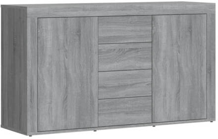 vidaXL Dressoir 120x36x69 cm bewerkt hout grijs sonoma eikenkleurig