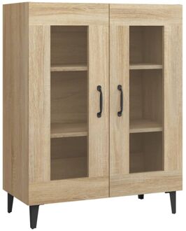 vidaXL Dressoir 69,5x34x90 cm bewerkt hout sonoma eikenkleurig