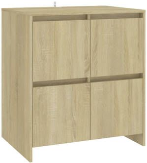 vidaXL Dressoir 70x41x75 cm spaanplaat sonoma eikenkleurig Bruin