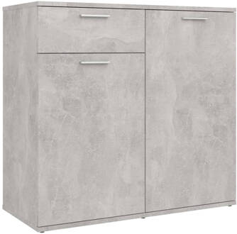 vidaXL Dressoir 80x36x75 cm spaanplaat betongrijs