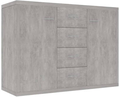 vidaXL Dressoir 88x30x65 cm spaanplaat betongrijs