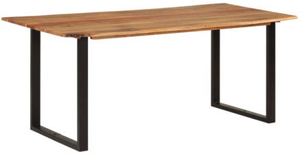 vidaXL Eettafel 180x90x76 cm massief acaciahout Bruin