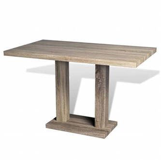 vidaXL Eettafel eiken-look MDF Bruin