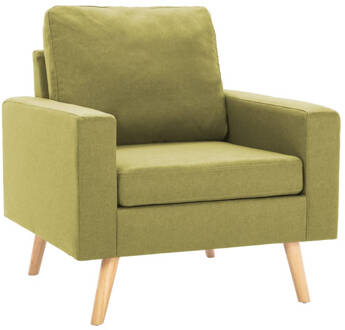 vidaXL Fauteuil stof groen