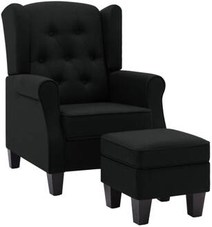 vidaXL Fauteuil Zwart