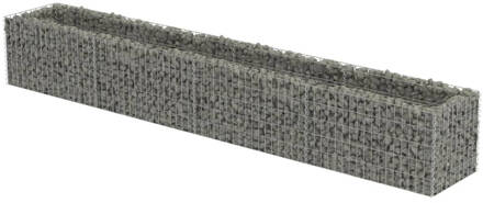 vidaXL Gabion plantenbak 360x50x50 cm gegalvaniseerd staal