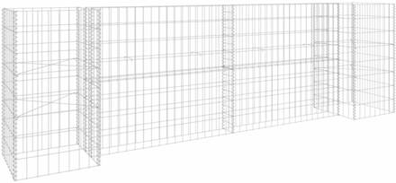 vidaXL Gabion plantenbak H-vormig 260x40x80 cm staaldraad  VDXL_145660