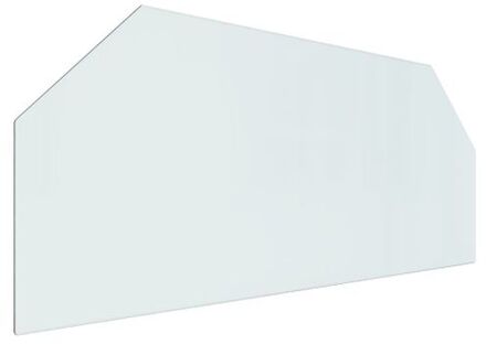 vidaXL Glasplaat openhaard zeshoekig 120x50 cm