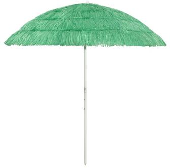 vidaXL Hawaï Parasol Groen - 215 cm hoogte - 240 cm booglengte - UV-bestendig