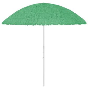 vidaXL Hawaï Parasol Groen - Polyester - 245 cm hoog - 300 cm booglengte - 260 cm diameter - Weer- en
