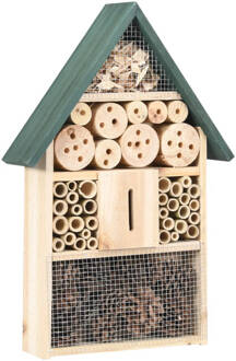 vidaXL Insectenhotel 30x10x48 cm vurenhout Bruin