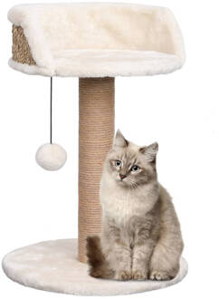 vidaXL Kattenboom met mandje 49 cm zeegras Beige