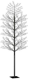 vidaXL Kerstboom 2000 LED's warm wit licht kersenbloesem 500 cm Zwart