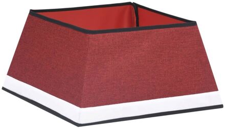 vidaXL Kerstboomrok 48x48x25 cm rood en wit