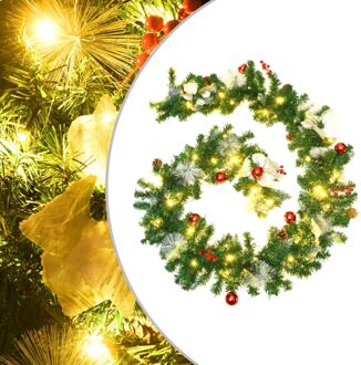 vidaXL Kerstslinger met LED-lampjes 2,7 m PVC groen